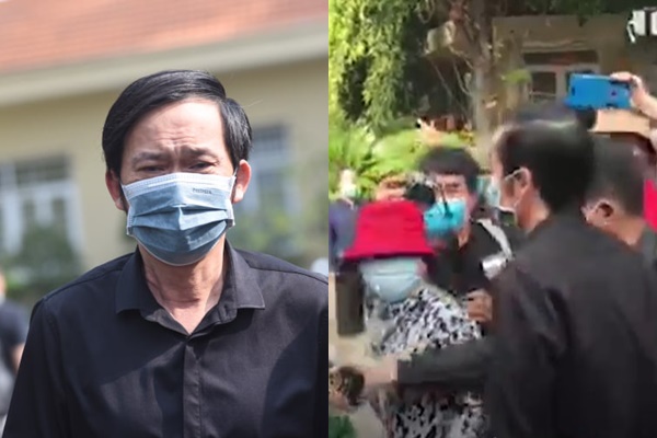 Video đau lòng: Dòng người xô đẩy xin chụp ảnh với Hoài Linh tại đám tang NS Chí Tài